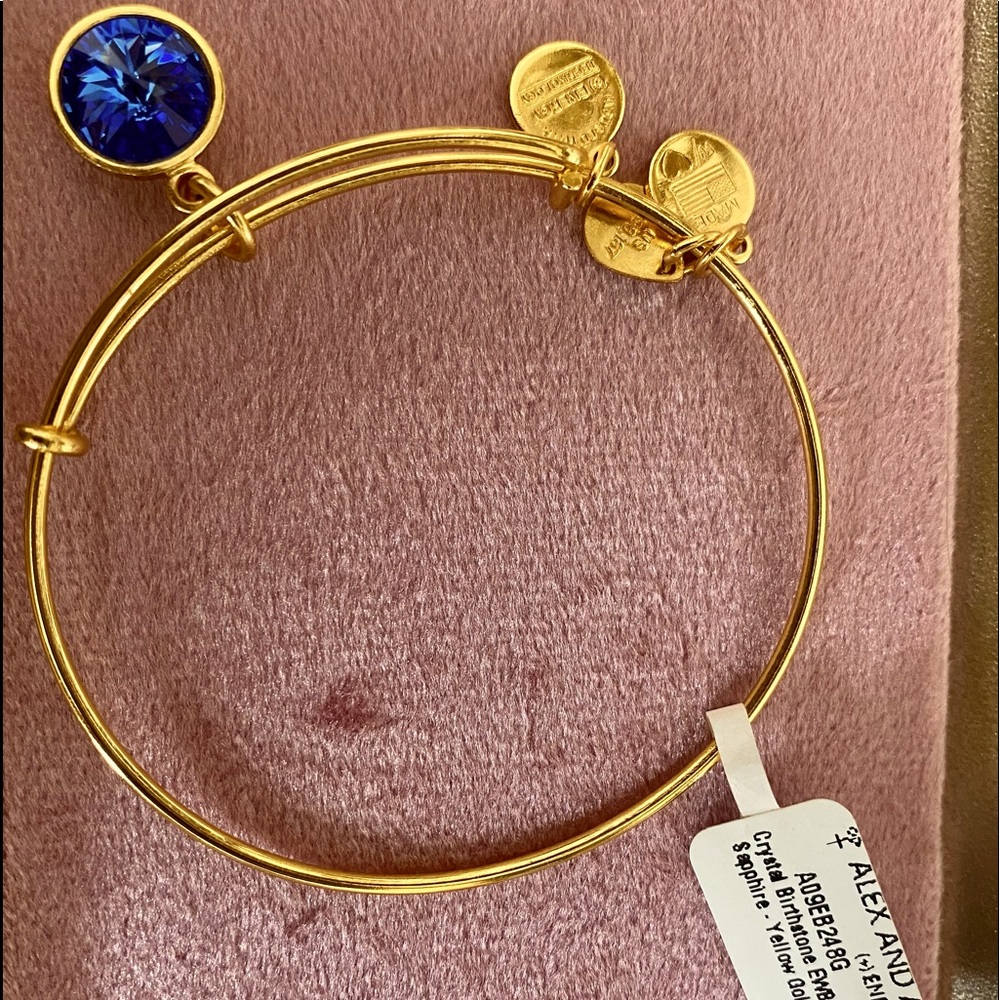 Alex & Ani September Crystal Pendant Bracelet